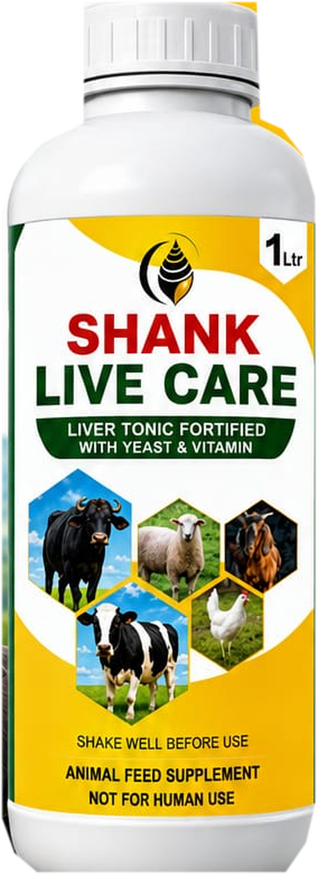 पूर्ण दिसणारी SHANK Live Care बाटली